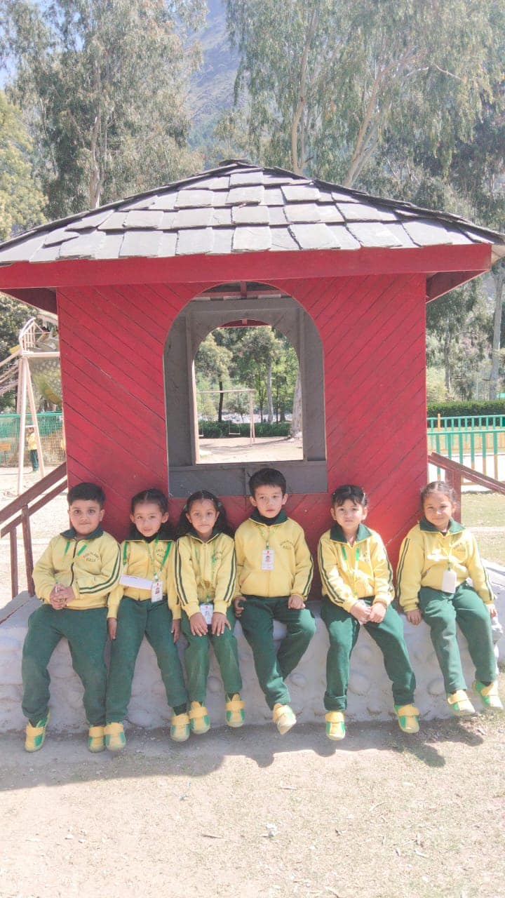 Class picnic at a scenic park in Kullu Valley